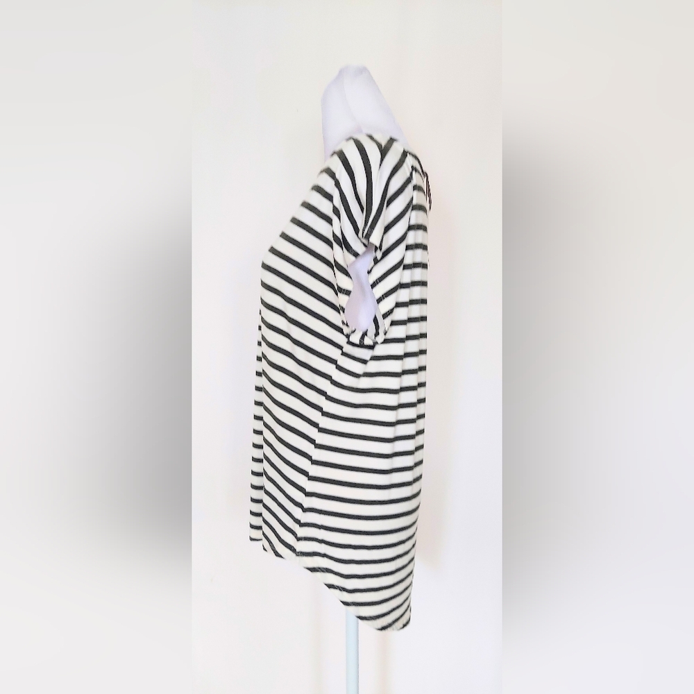 Green Envelope Los Angeles Short Sleeve Shirt Sz Large Green White Stripe NWT - Picture 8 of 10